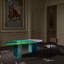 Table basse peinte ovale en graffiti