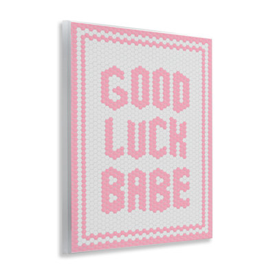 Plaque murale Good Luck Babe