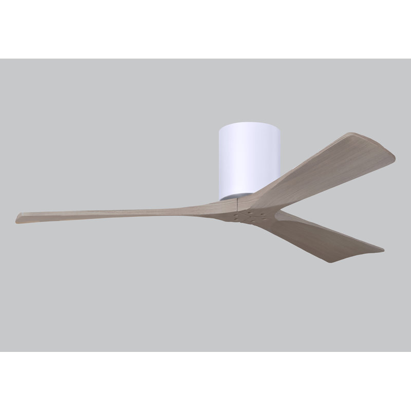 Irene Ceiling Fan, Gloss White, 52", Gray Ash Tone
