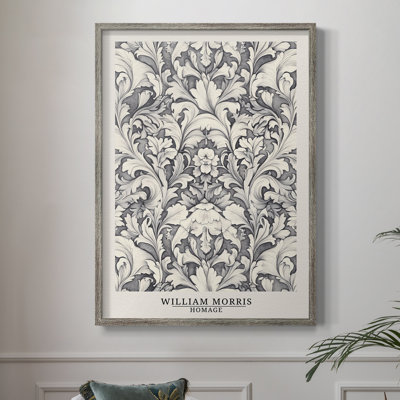 WM MORRIS Series DCCXIII Framed Print - Solid Wood
