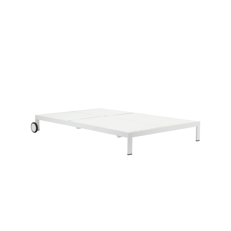 Sally Outdoor Chaise Lounge, White