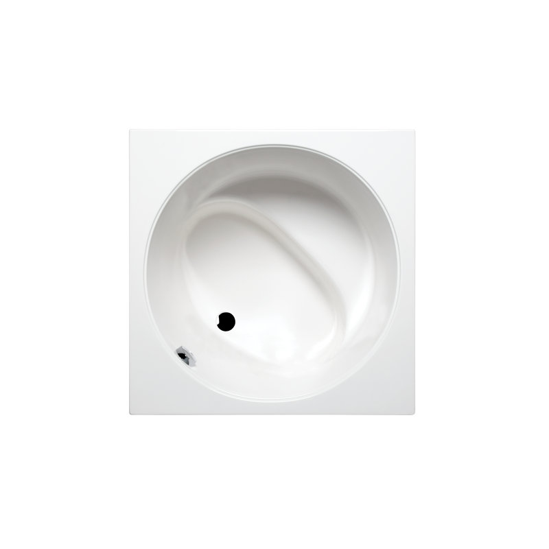 Isshiki 40" x 40" Drop In Deep Soaking Acrylic Bathtub, White