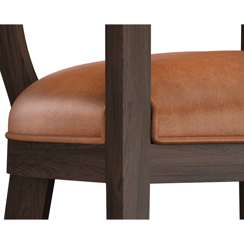 BRYLEA COUNTER STOOL - BROWN - SHALIMAR TOBACCO LEATHER,  Bar Stool (30.50" Seat Height)