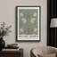 Oeuvre classique "William Morris - Illustration de fleur de pimpernel vert, images murales abstraites de salle de bain florales et botaniques, impression sur toile encadrée,"-95982759-95982756