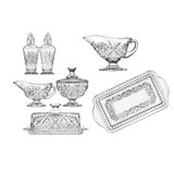 Dublin Crystal 8 Piece Hostess Serving Set