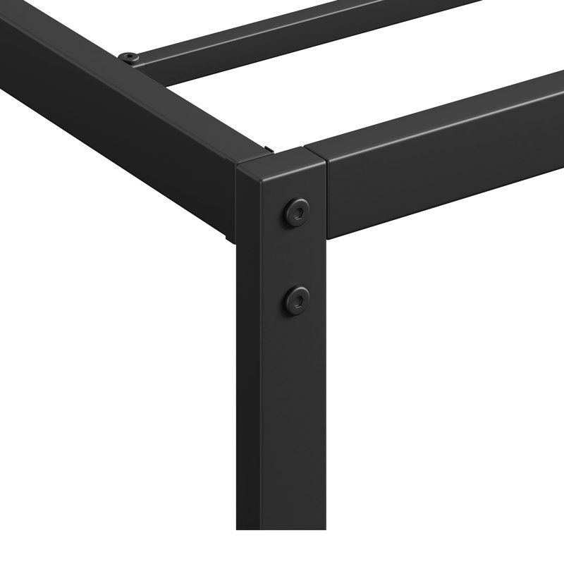 Cadre de lit double 6 po sans sommier, base de lit double en métal, Lit simple