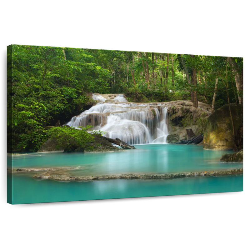 Alvord Enchanting Erawan Falls, 24" H x 36" W