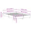 Bed Frame Black Oak Engineered Wood-2112027727