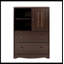 Armoire de rangement à 2 tiroirs de 23,2 po de largeur