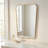 Undulating Reversible Engineered Wood Wall Mirror