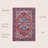 Sarok Ornate Medallion Machine-Washable Red/Black/Blue Rug-21815402