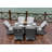 Algird 6 - Person Wicker Patio Dining Set with Rectangular Table , Cushions Included-42662598