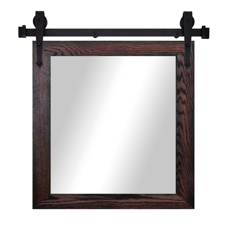 Miroir Rayne Miroirs Ozark, Cerise noir, 34 po x 33 po