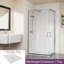 Higgs Sliding Door Slate Effect Rectangle Shower Enclosure with Tray  1900 x 1000 mm-619063258-619063257