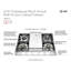 ILVE Professional Plus II 36 inch Built-In Gas Cooktop with Griddle, in Stainless Steel-1089013223