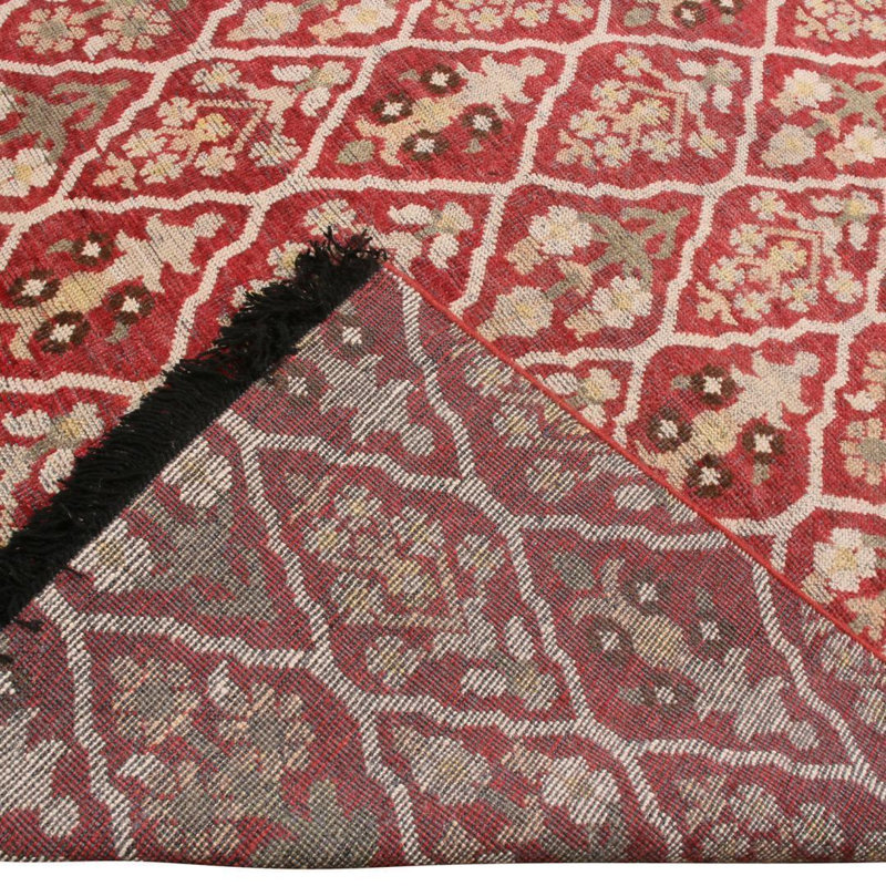 Burano Hand Knotted Wool Geometric Area Rug, Rectangle 6' x 9'