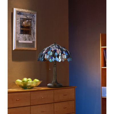 25"H Zinc Cast Table Lamp with Antique Brass Finish for Home Decor