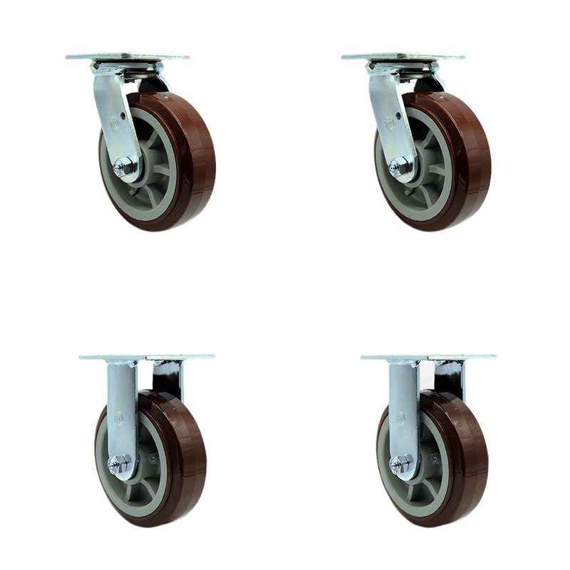 4 Piece Polyurethane Caster Set