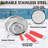 Zulay Kitchen Premium Stainless Steel Fine Mesh Strainer Set - Red-113109468