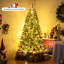 Arbre de Noël artificiel 6 pi avec 680 branches, 700 lumières DEL blanc chaud-1036524050-1036524052