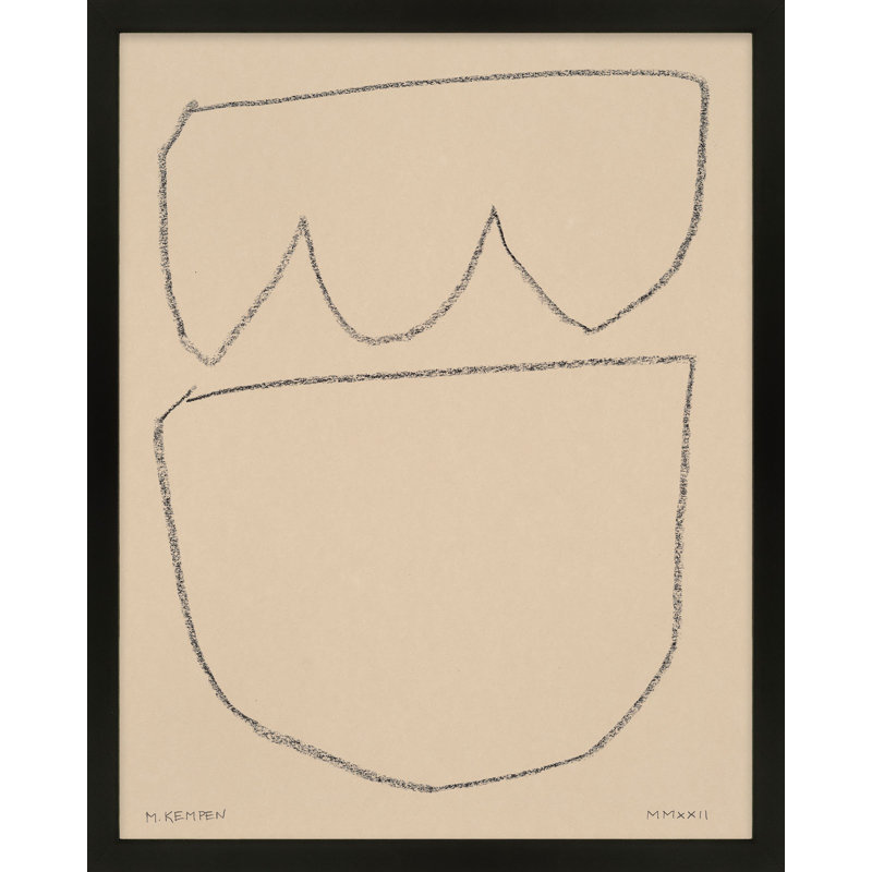 Outlines 8 Print by Michael Kempen, Black, 20" H x 16" W x 1.25" D