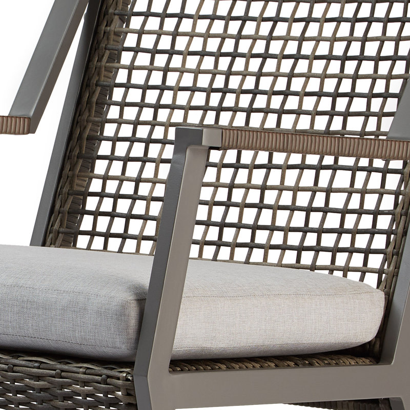 Calvin Rocking Chair with Cushions, Gray