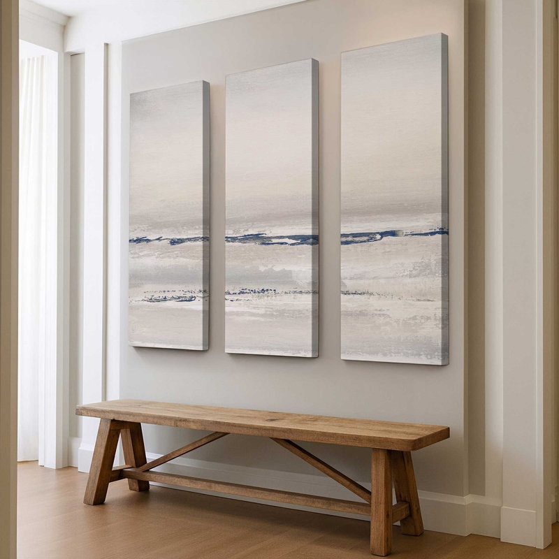 Impression abstraite Ethereal Tide v2, Toile tendue, H 48 po x l 48 po x P 1,25 po, 3