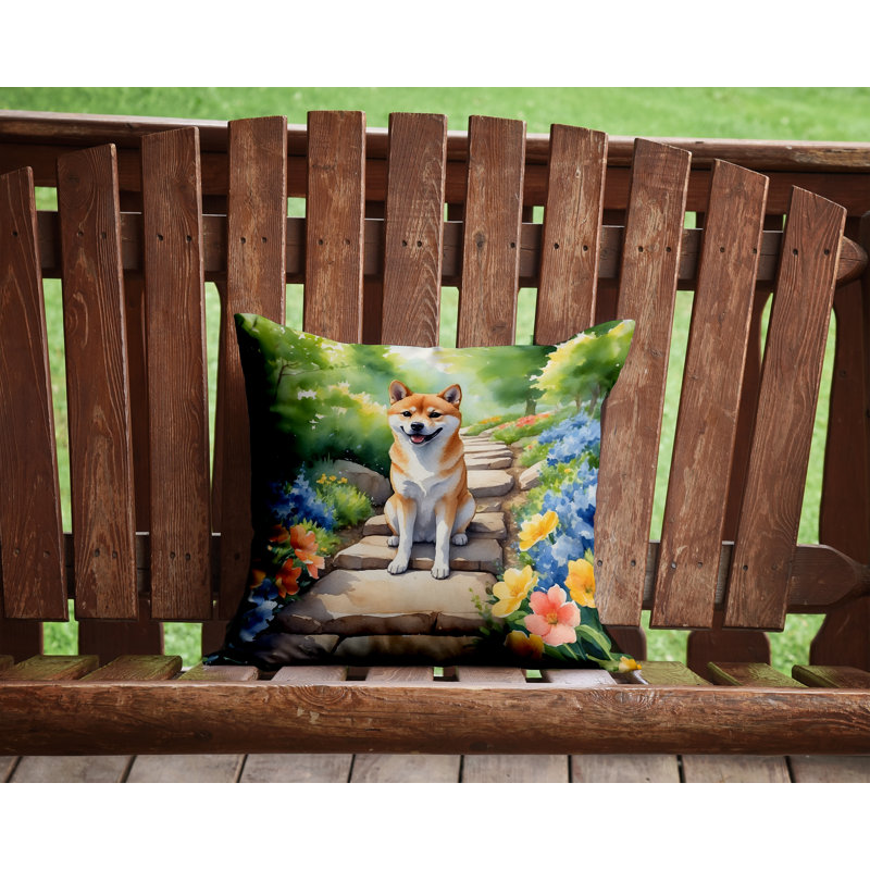 Coussin décoratif intérieur / extérieur Spring Path, H 14 po x l 14 po