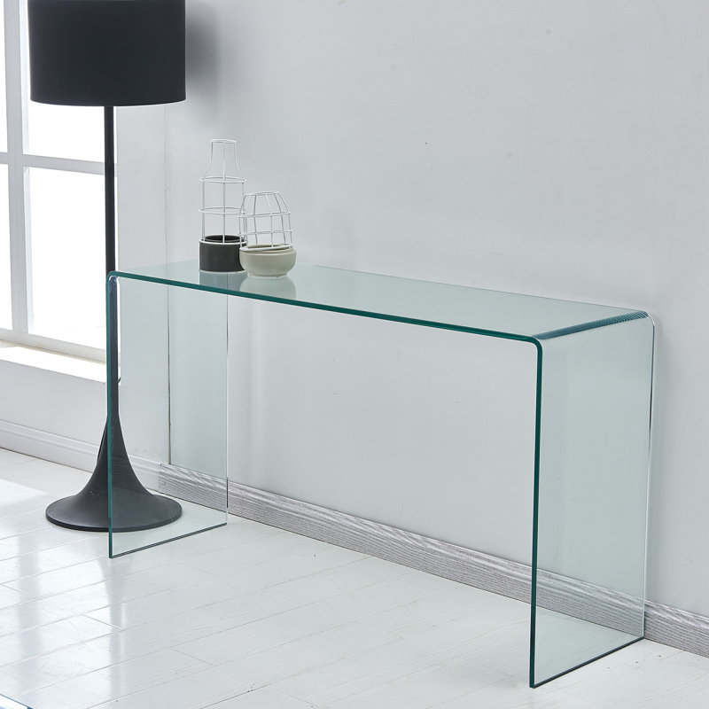 Console 43 po en verre massif