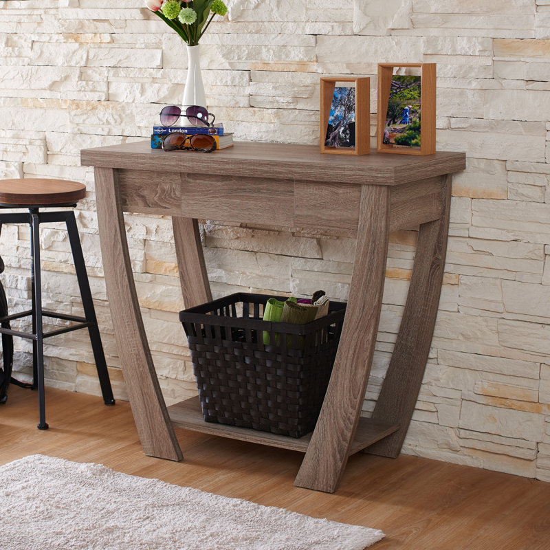 Manorville 91.44cm Console Table, Light Oak