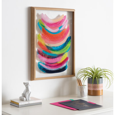 Bright Abstract by Jessi Raulet of Ettavee Framed Canvas Wall Art Print