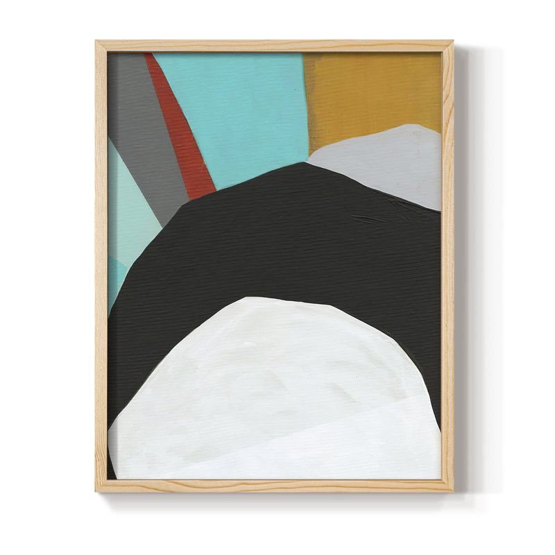 Graphica III, reproduction encadrée - bois massif, H 11 po x l 9 po