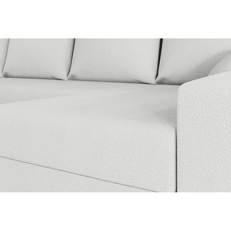 Shray 3 Seater Corner Sofa , White - NowOrNever01