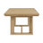 Brown Trestle Table With Leaf