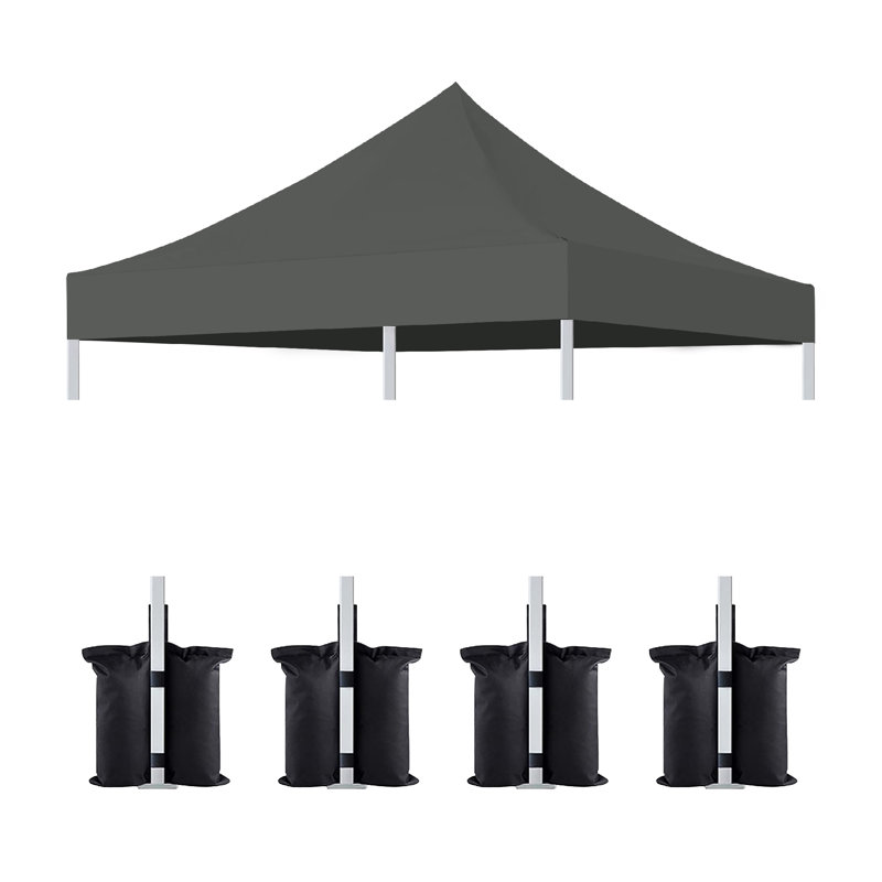 Housse de remplacement pour auvent pour pavillon de jardin 10 x 10 Popup, Gris