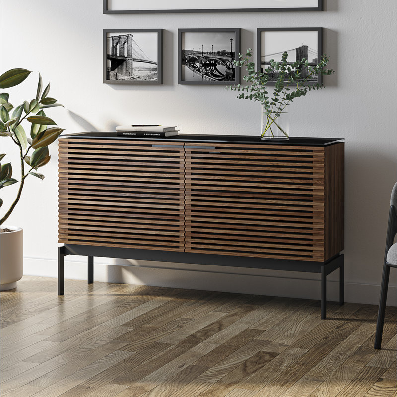 Corridor Media Console, Natural Walnut