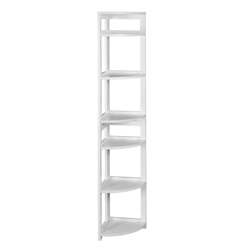 Bibliothèque en bois Regency, Blanc, H 34 po x l 12 po x P 12 po