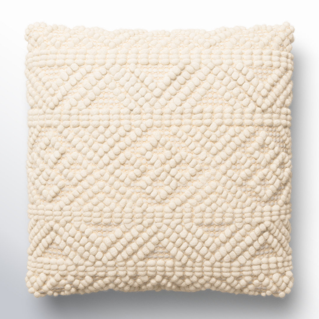 Tribeca Cotton Blend / Wool Blend / Polyester/Polyester Blend Throw Square Pillow Joss & Main