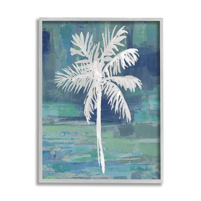 «White Palm Tree Leaves» par Kristen Dew - impression, L 16 po x H 20 po, Estampe numérique Farmhouse