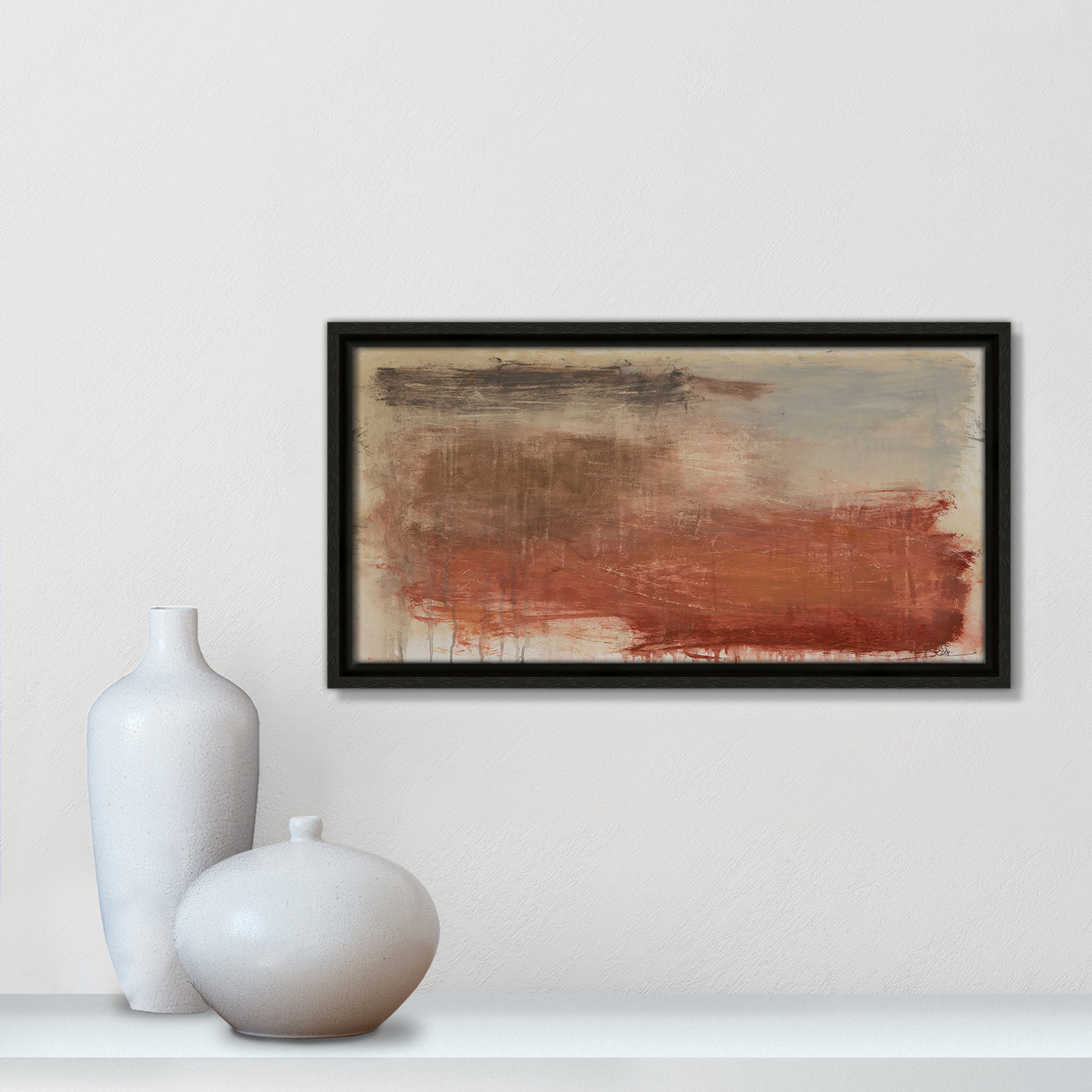 Colin "Autumn Over The Riviera" Print, Espresso, 9.5" H x 17.5" W