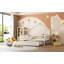 Lit double en bois avec lit gigogne simple, blanc-1113873143-1113873139