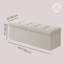 Reyaan 110cm Wide Tufted Rectangle Solid Colour Standard Ottoman with Storage-914162777