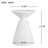Outdoor White Marble Retro Speckled Textured All-Weather MGO Side Table – Indoor End Table For Home, Office, Living Room & Patio Decor