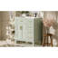 Meuble-lavabo compact en céramique de conception moderne en bois massif pour les petites salles de bain