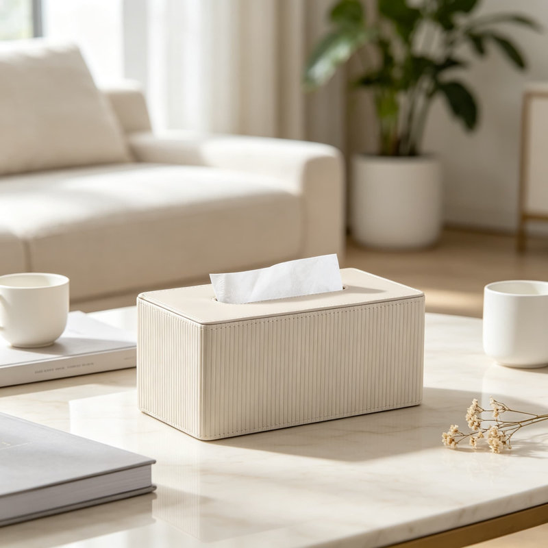 Étui rectangulaire en cuir PU pour boîte à mouchoirs standard - Décoration moderne pour la maison, le bureau, la salle de bain, la chambre ou la voiture