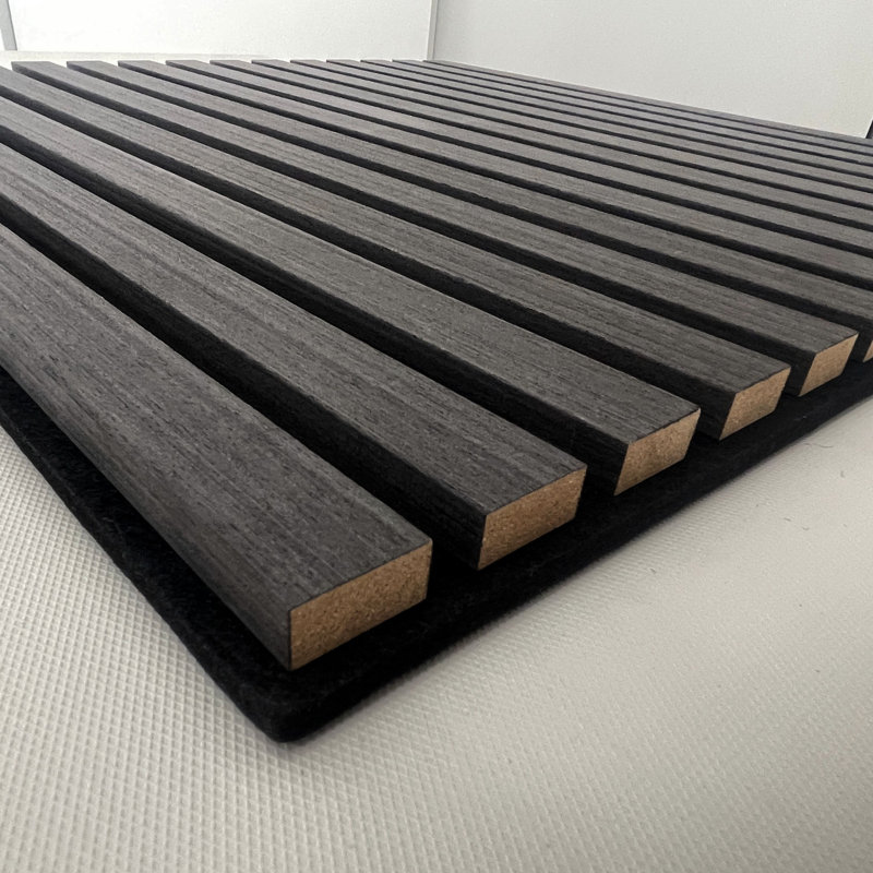 Panneau mural en faux bois 23,6 po x 23,6 po Falkirk Irvine (paquet de 2), Noir, noir, noir, noir