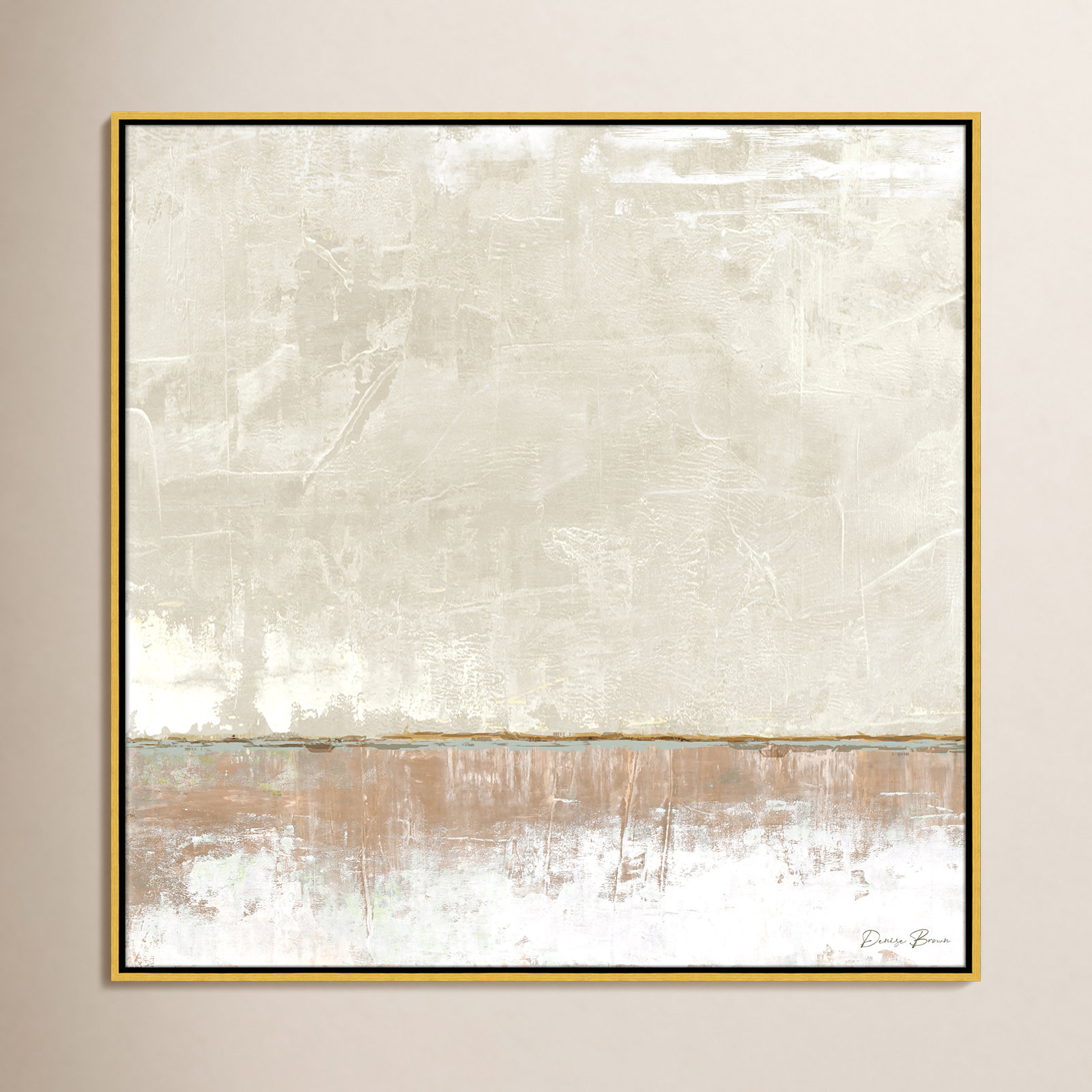 Delevan "Better Days II" Print, 37.5" H x 37.5" W, Gold