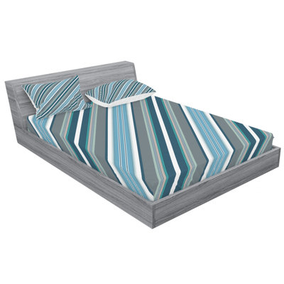 Microfiber Striped Sheet Set