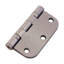 Charnière de porte à roulement à billes à coins arrondis nickel satiné de 3,5 po x l 3,5 po x 3,5 po