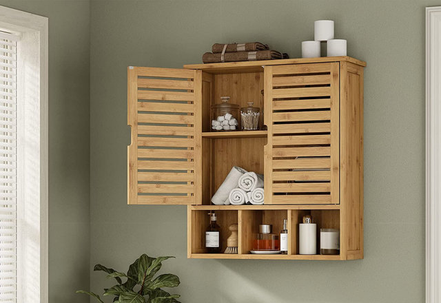 Wood Bathroom Storage